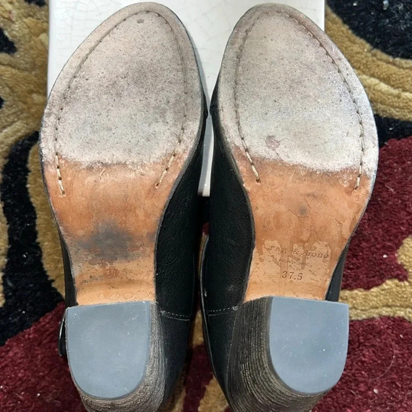 Rag & Bone Women’s Black Leather Ankle Booties, Boots Shoes Size 7 - Picture 6 of 13